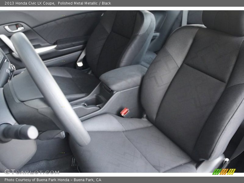 Polished Metal Metallic / Black 2013 Honda Civic LX Coupe