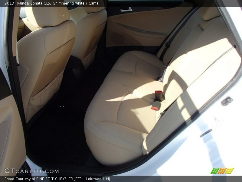 Shimmering White / Camel 2013 Hyundai Sonata GLS