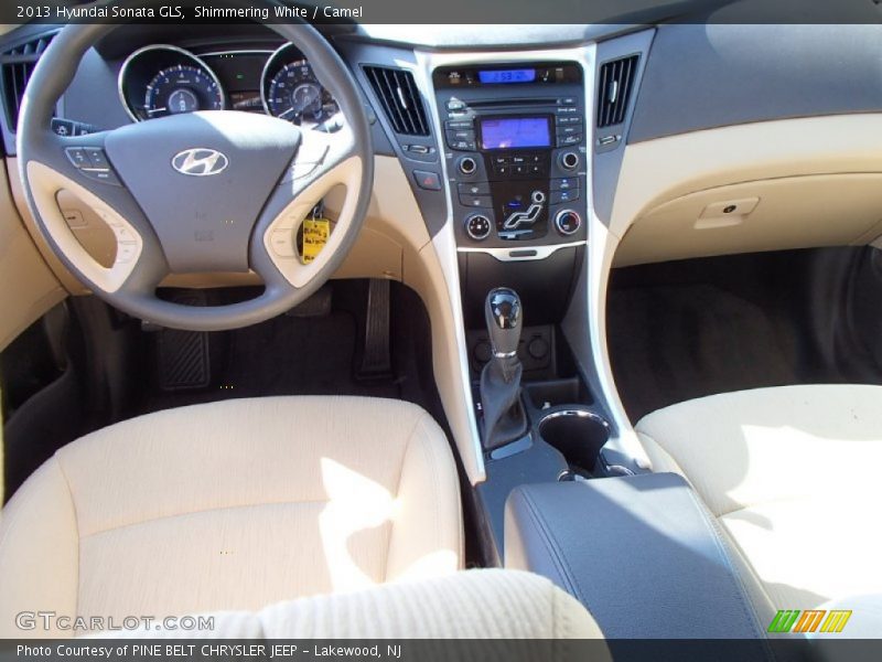 Shimmering White / Camel 2013 Hyundai Sonata GLS