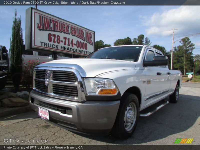 Bright White / Dark Slate/Medium Graystone 2010 Dodge Ram 2500 ST Crew Cab