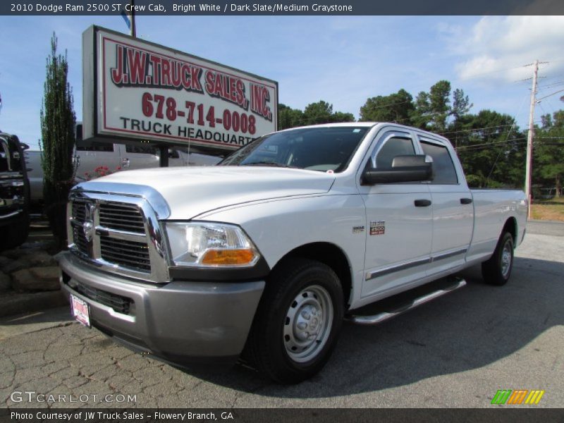 Bright White / Dark Slate/Medium Graystone 2010 Dodge Ram 2500 ST Crew Cab
