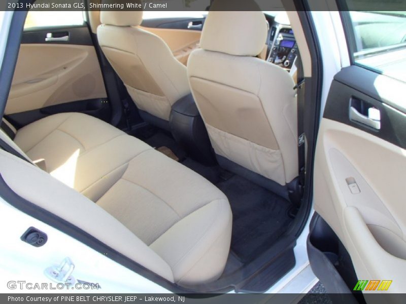 Shimmering White / Camel 2013 Hyundai Sonata GLS