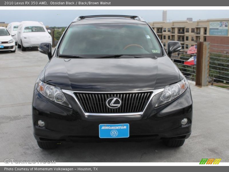 Obsidian Black / Black/Brown Walnut 2010 Lexus RX 350 AWD