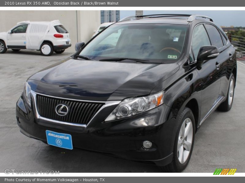 Obsidian Black / Black/Brown Walnut 2010 Lexus RX 350 AWD
