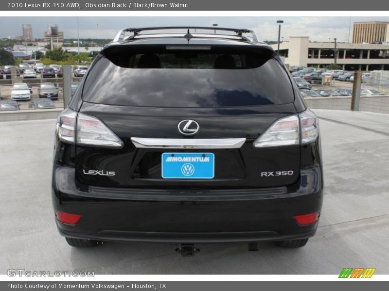 Obsidian Black / Black/Brown Walnut 2010 Lexus RX 350 AWD