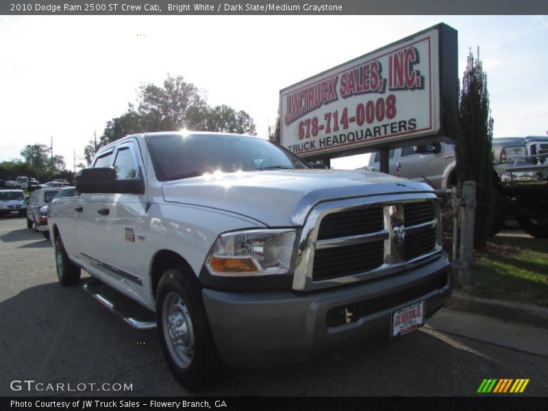 Bright White / Dark Slate/Medium Graystone 2010 Dodge Ram 2500 ST Crew Cab
