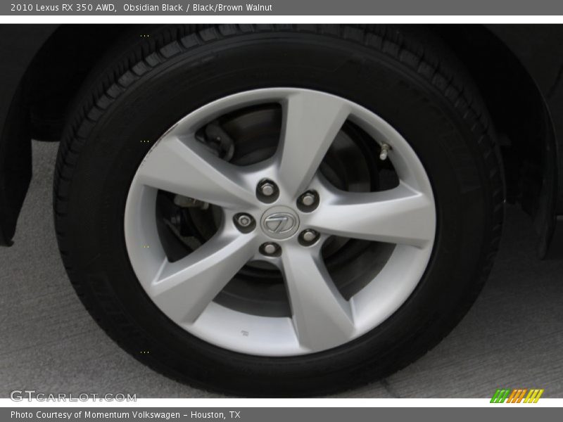 Obsidian Black / Black/Brown Walnut 2010 Lexus RX 350 AWD