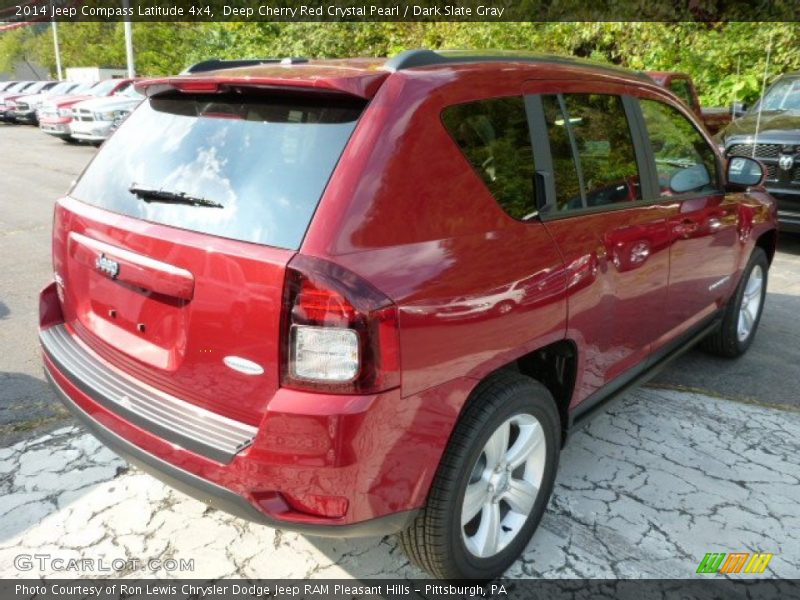 Deep Cherry Red Crystal Pearl / Dark Slate Gray 2014 Jeep Compass Latitude 4x4