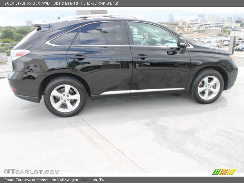 Obsidian Black / Black/Brown Walnut 2010 Lexus RX 350 AWD