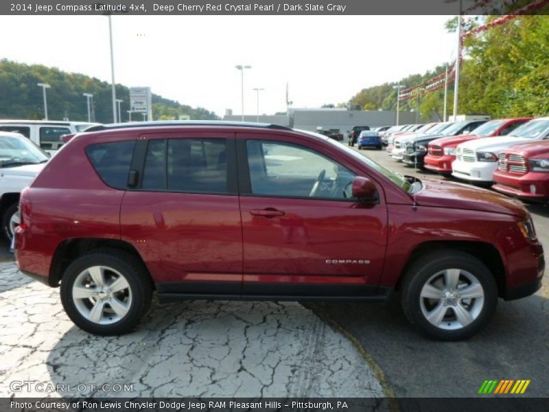 Deep Cherry Red Crystal Pearl / Dark Slate Gray 2014 Jeep Compass Latitude 4x4