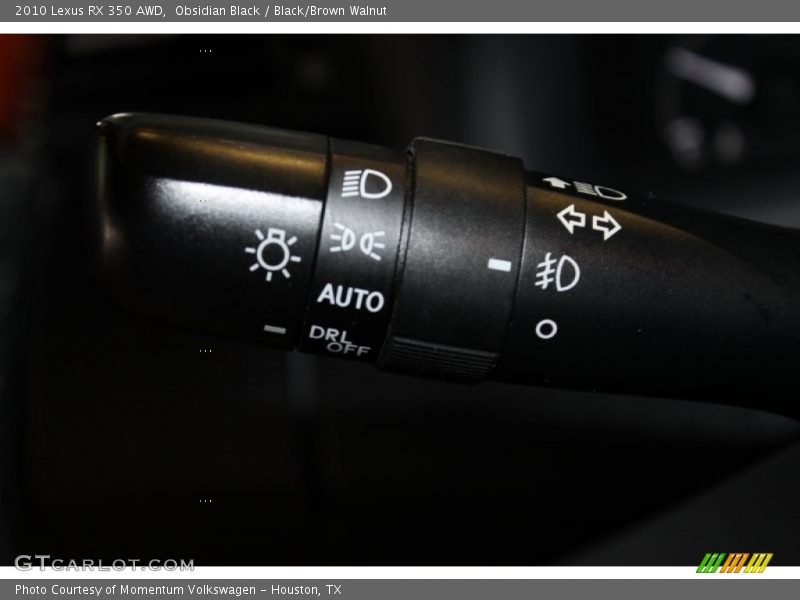 Obsidian Black / Black/Brown Walnut 2010 Lexus RX 350 AWD