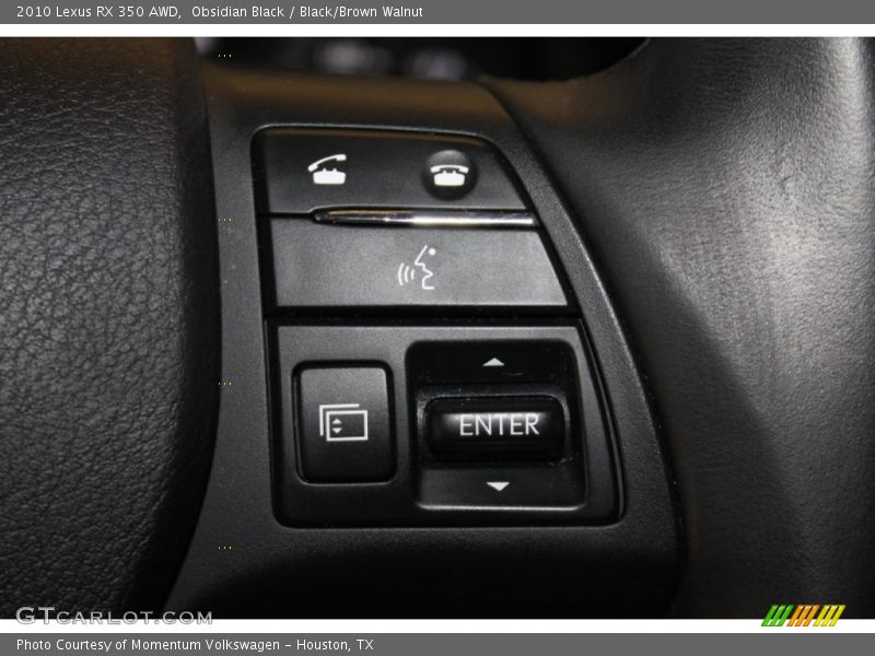 Obsidian Black / Black/Brown Walnut 2010 Lexus RX 350 AWD