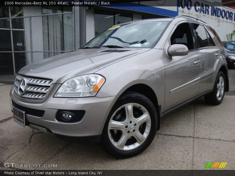 Pewter Metallic / Black 2006 Mercedes-Benz ML 350 4Matic