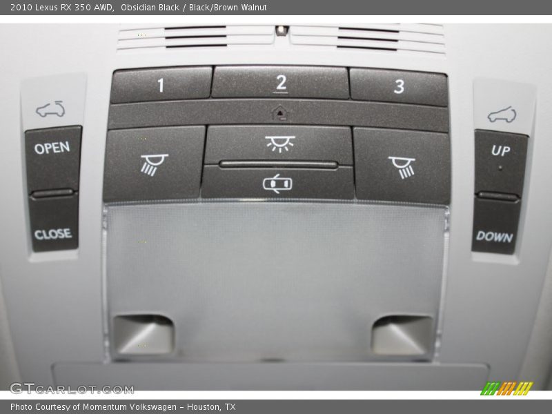 Obsidian Black / Black/Brown Walnut 2010 Lexus RX 350 AWD