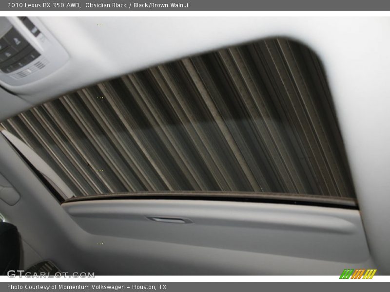 Obsidian Black / Black/Brown Walnut 2010 Lexus RX 350 AWD