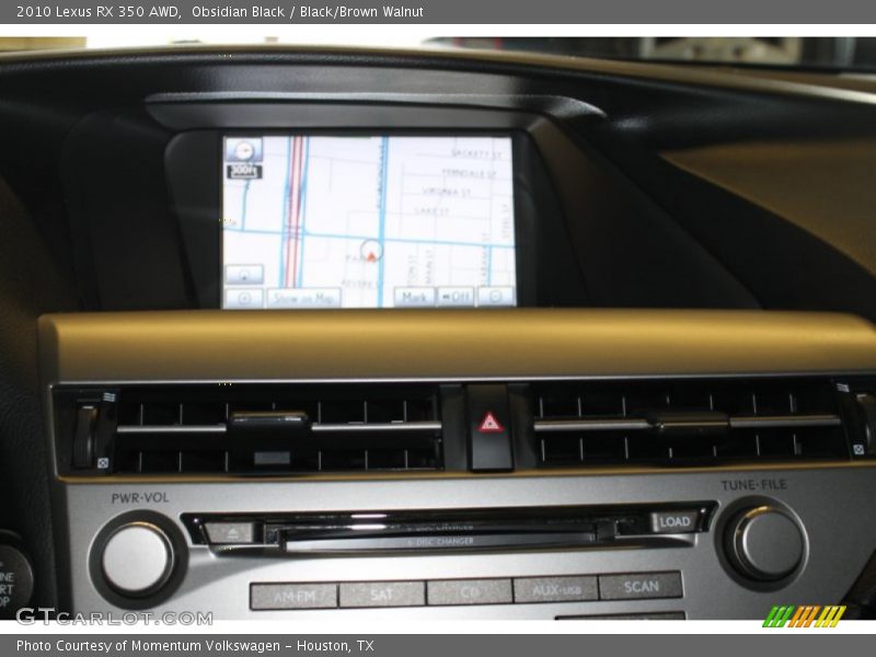 Obsidian Black / Black/Brown Walnut 2010 Lexus RX 350 AWD