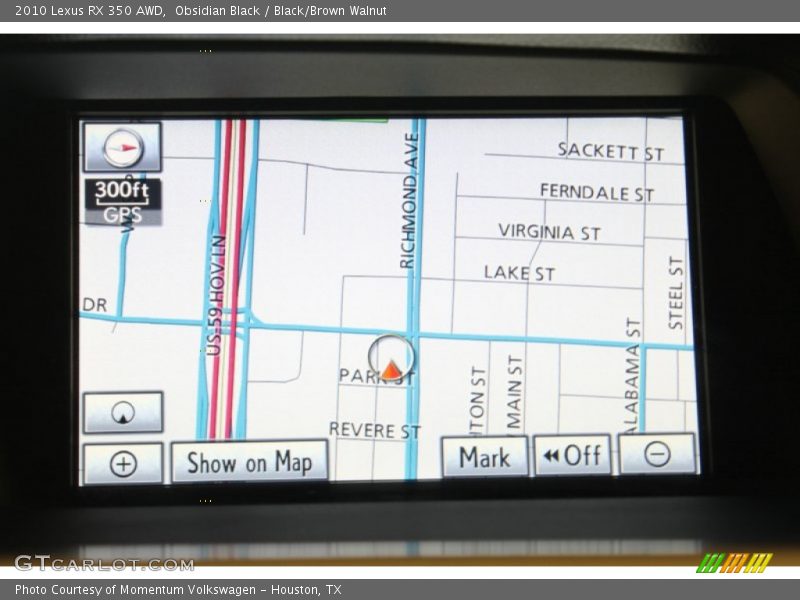 Obsidian Black / Black/Brown Walnut 2010 Lexus RX 350 AWD