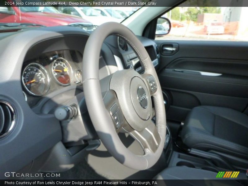 Deep Cherry Red Crystal Pearl / Dark Slate Gray 2014 Jeep Compass Latitude 4x4