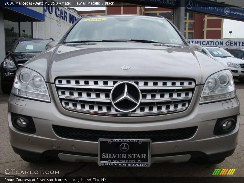 Pewter Metallic / Black 2006 Mercedes-Benz ML 350 4Matic