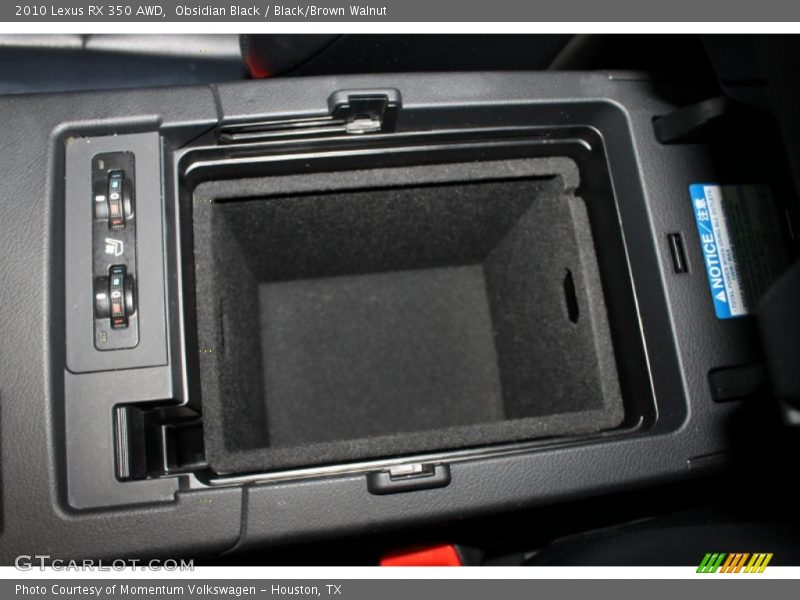 Obsidian Black / Black/Brown Walnut 2010 Lexus RX 350 AWD