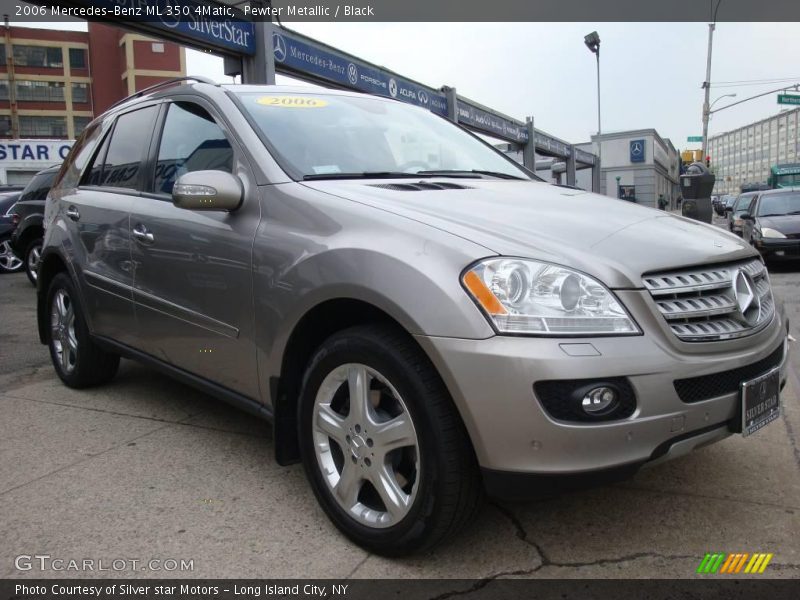 Pewter Metallic / Black 2006 Mercedes-Benz ML 350 4Matic