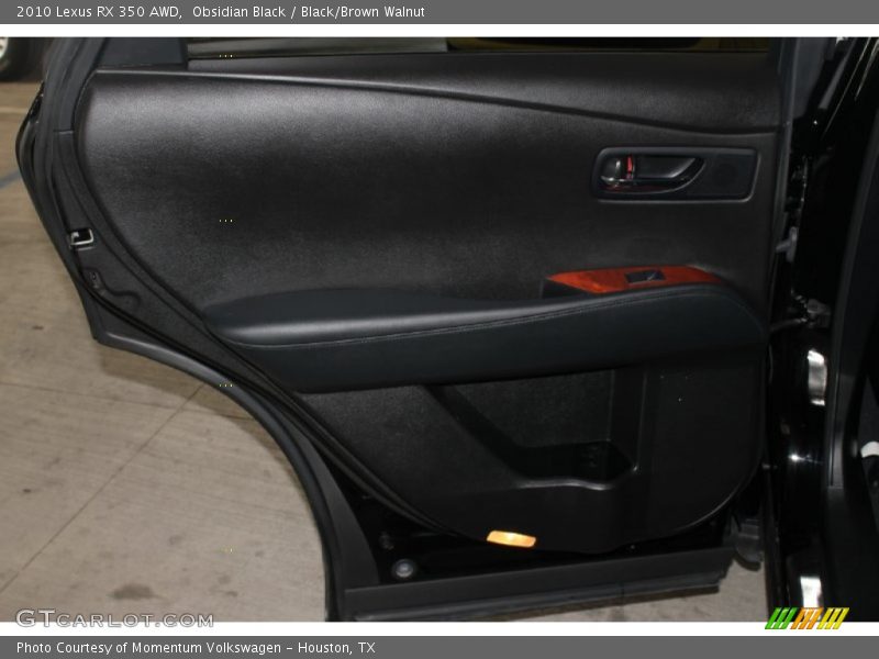 Obsidian Black / Black/Brown Walnut 2010 Lexus RX 350 AWD