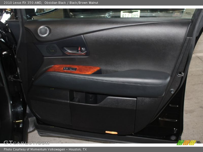 Obsidian Black / Black/Brown Walnut 2010 Lexus RX 350 AWD