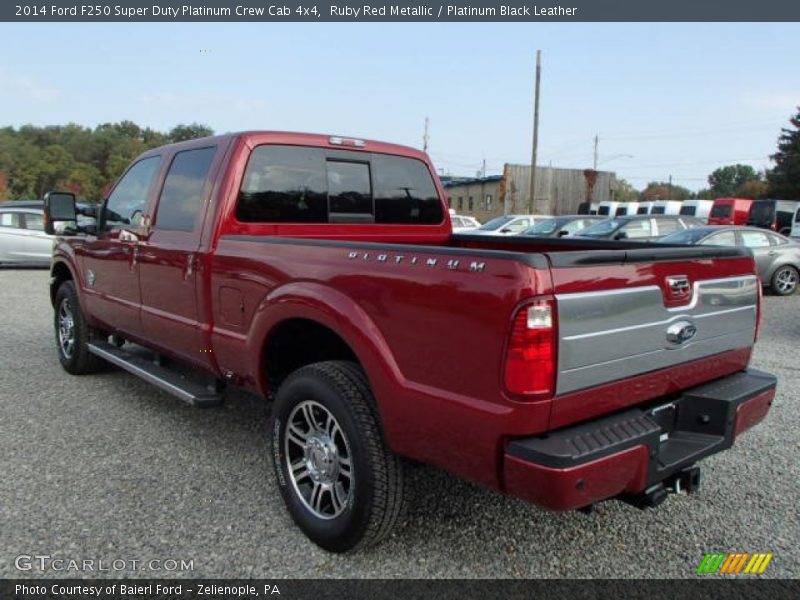  2014 F250 Super Duty Platinum Crew Cab 4x4 Ruby Red Metallic