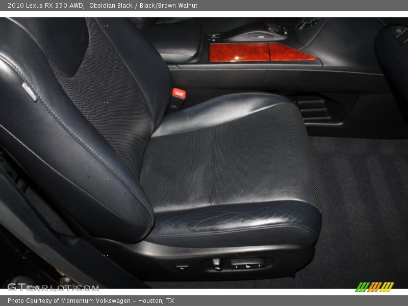 Obsidian Black / Black/Brown Walnut 2010 Lexus RX 350 AWD