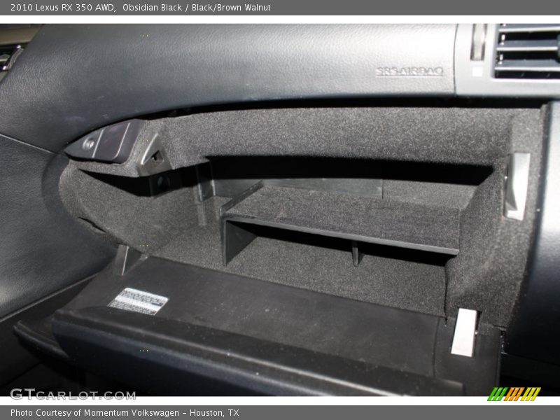 Obsidian Black / Black/Brown Walnut 2010 Lexus RX 350 AWD