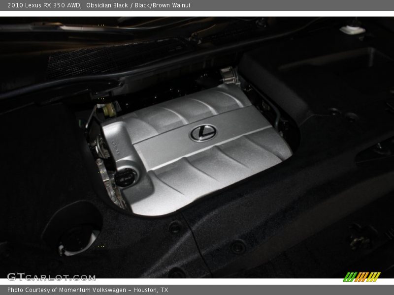 Obsidian Black / Black/Brown Walnut 2010 Lexus RX 350 AWD