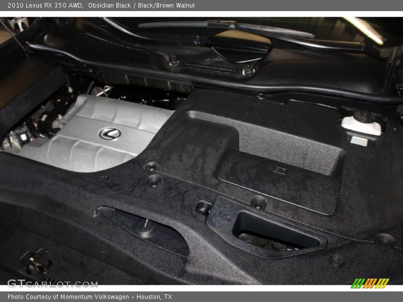 Obsidian Black / Black/Brown Walnut 2010 Lexus RX 350 AWD