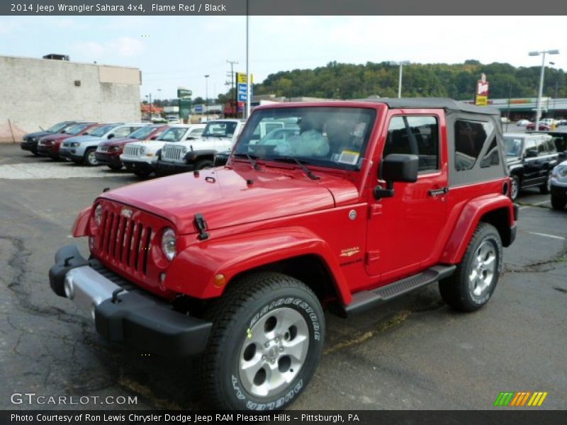 Flame Red / Black 2014 Jeep Wrangler Sahara 4x4