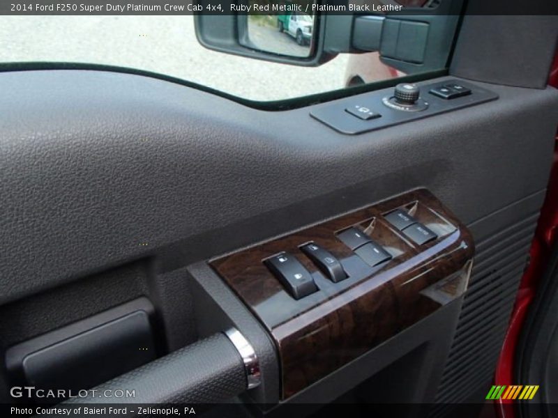 Ruby Red Metallic / Platinum Black Leather 2014 Ford F250 Super Duty Platinum Crew Cab 4x4