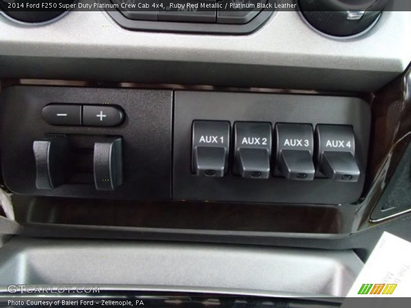 Controls of 2014 F250 Super Duty Platinum Crew Cab 4x4