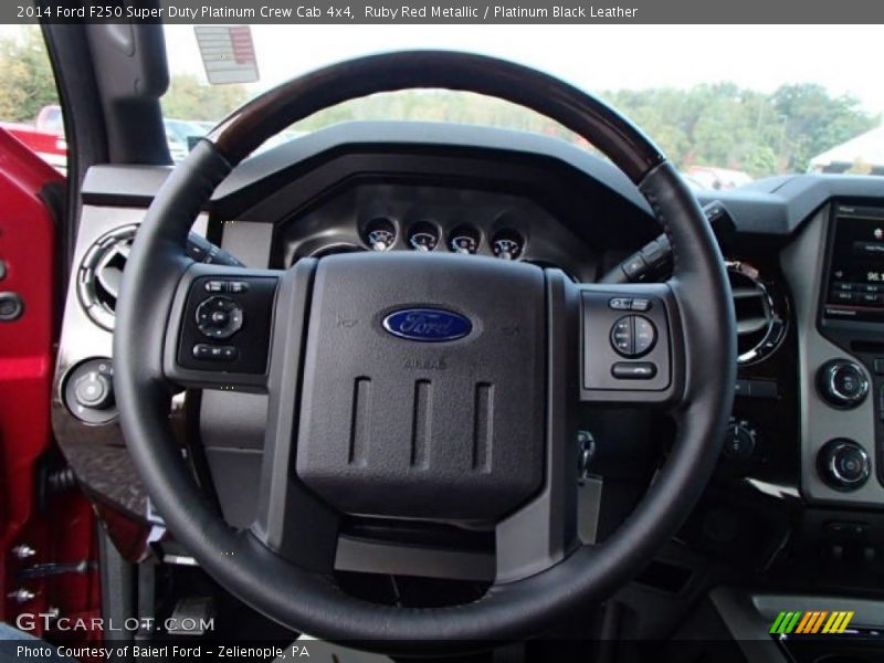  2014 F250 Super Duty Platinum Crew Cab 4x4 Steering Wheel