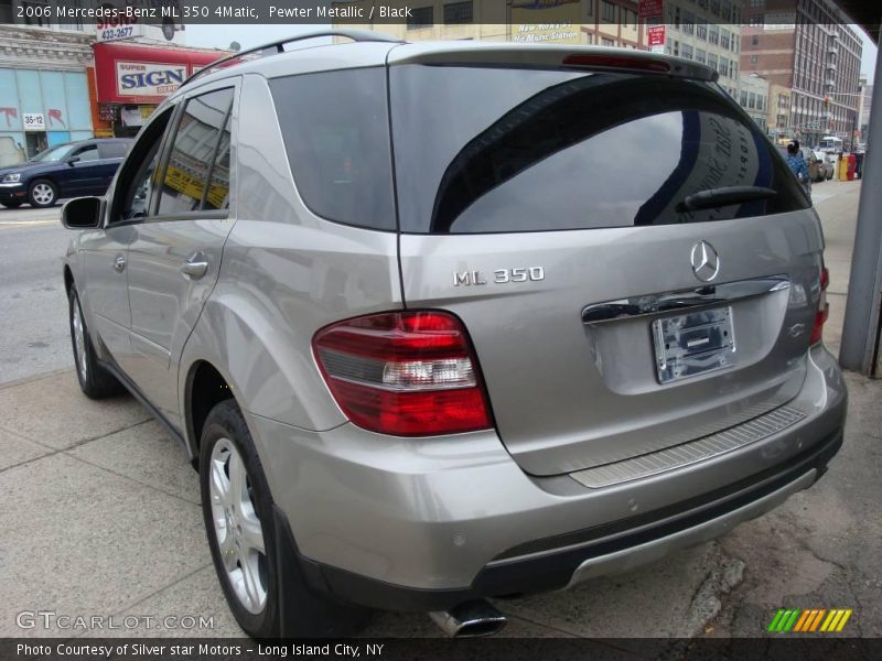 Pewter Metallic / Black 2006 Mercedes-Benz ML 350 4Matic