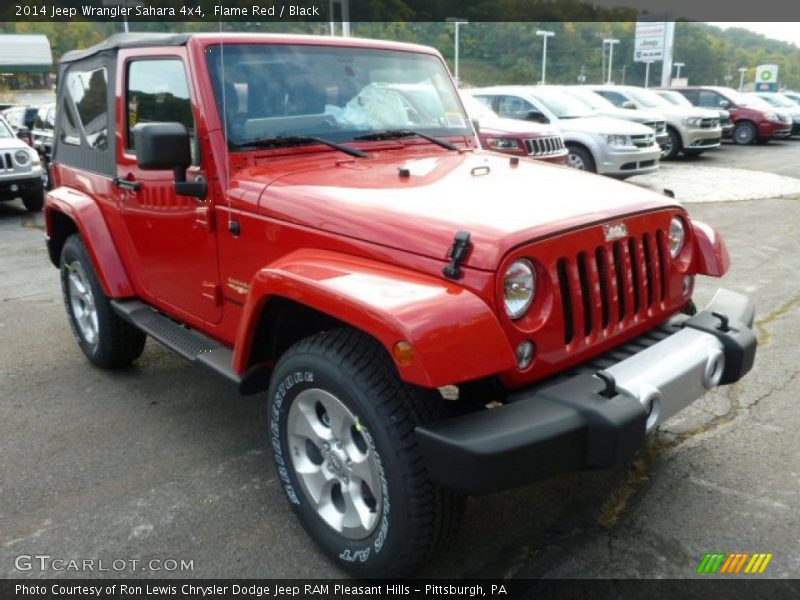 Flame Red / Black 2014 Jeep Wrangler Sahara 4x4