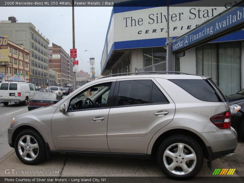 Pewter Metallic / Black 2006 Mercedes-Benz ML 350 4Matic