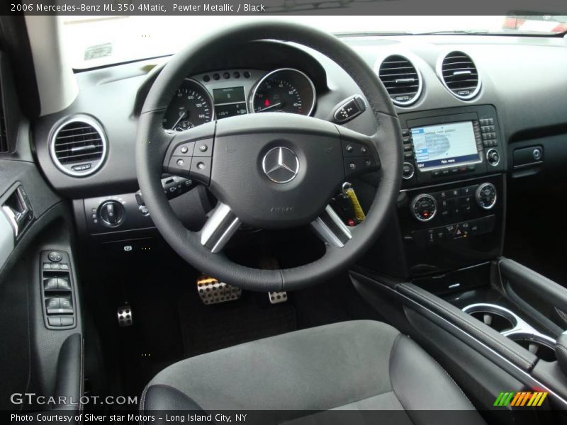 Pewter Metallic / Black 2006 Mercedes-Benz ML 350 4Matic