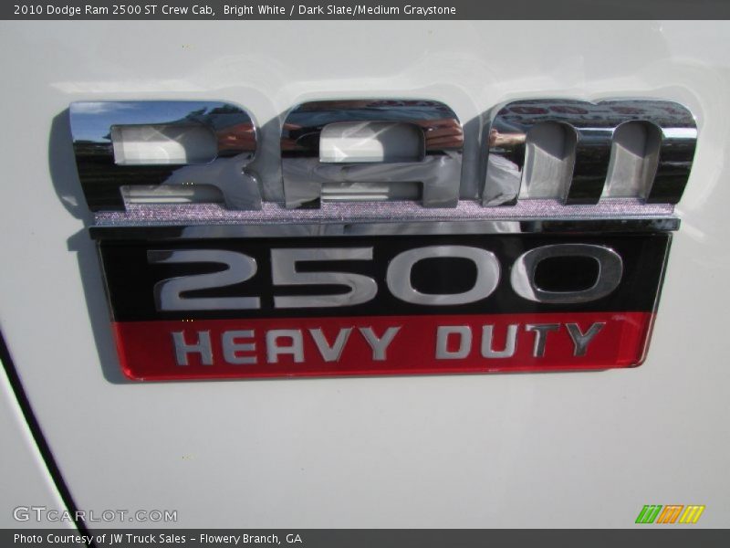 Bright White / Dark Slate/Medium Graystone 2010 Dodge Ram 2500 ST Crew Cab
