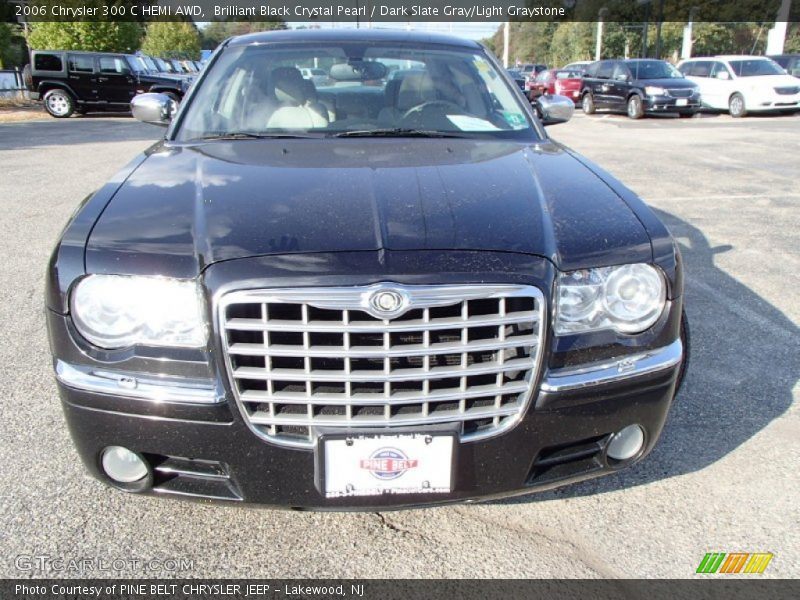 Brilliant Black Crystal Pearl / Dark Slate Gray/Light Graystone 2006 Chrysler 300 C HEMI AWD