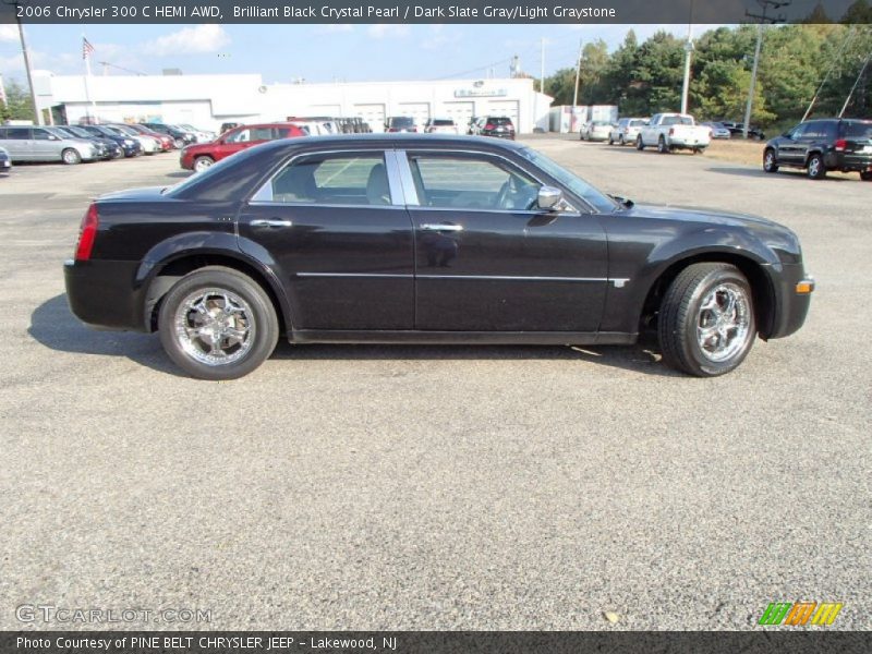 Brilliant Black Crystal Pearl / Dark Slate Gray/Light Graystone 2006 Chrysler 300 C HEMI AWD