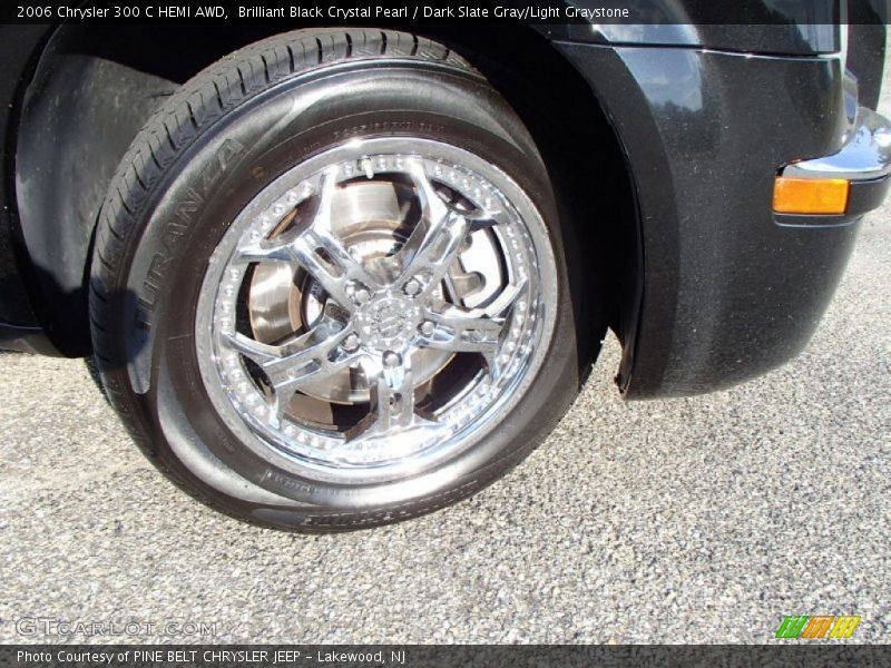 Brilliant Black Crystal Pearl / Dark Slate Gray/Light Graystone 2006 Chrysler 300 C HEMI AWD