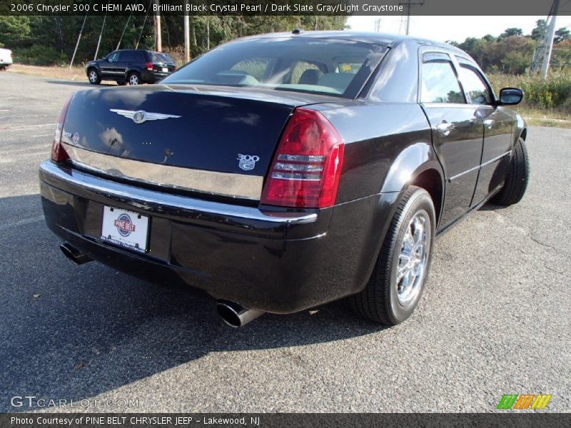 Brilliant Black Crystal Pearl / Dark Slate Gray/Light Graystone 2006 Chrysler 300 C HEMI AWD