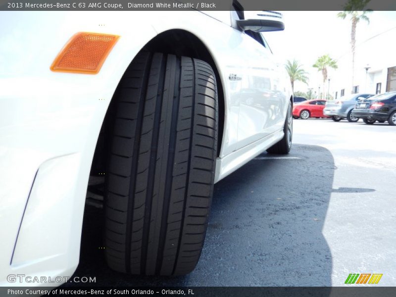 Diamond White Metallic / Black 2013 Mercedes-Benz C 63 AMG Coupe