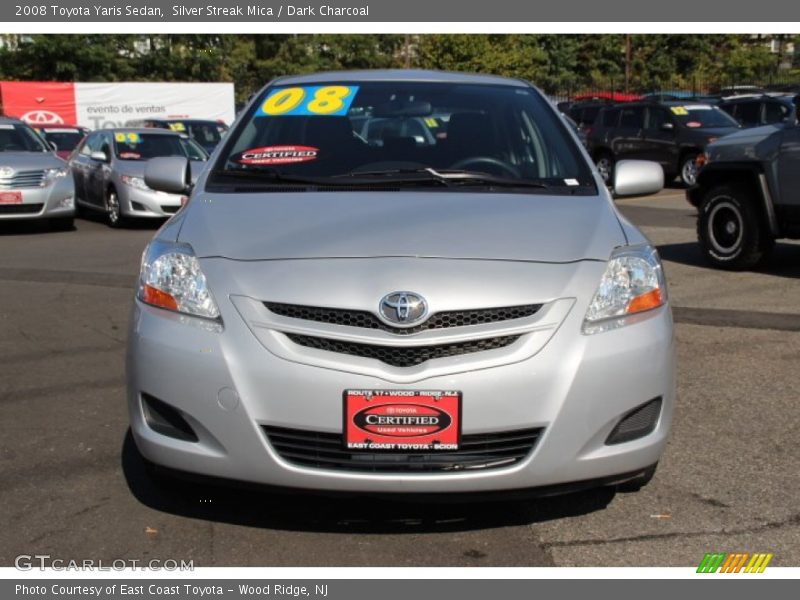 Silver Streak Mica / Dark Charcoal 2008 Toyota Yaris Sedan