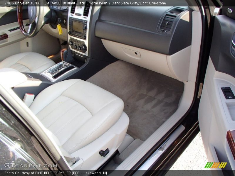 Brilliant Black Crystal Pearl / Dark Slate Gray/Light Graystone 2006 Chrysler 300 C HEMI AWD