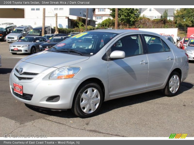 Silver Streak Mica / Dark Charcoal 2008 Toyota Yaris Sedan