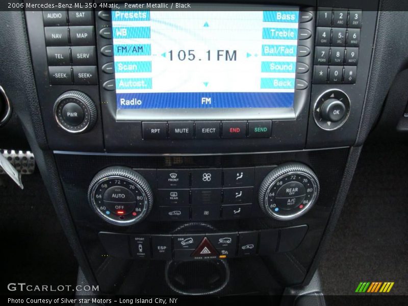 Pewter Metallic / Black 2006 Mercedes-Benz ML 350 4Matic